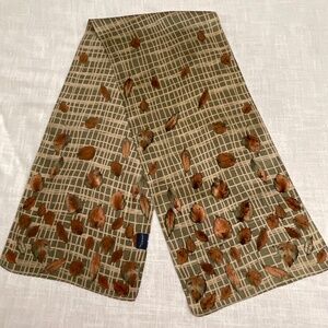Charter Club Silk Graphic Scarf 11”x54” NWOT